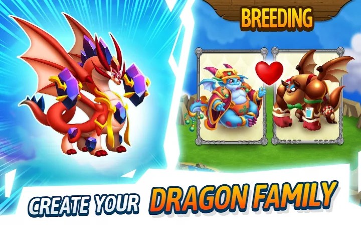 Dragon City: Mobile Adventure island map for expanding the city across new environments