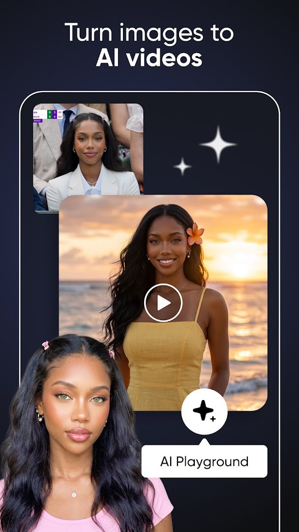 Picsart AI Photo Editor, Video background remover in action