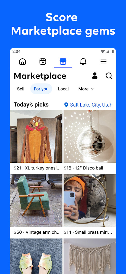 Facebook home feed showing posts, photos and videos from friends
