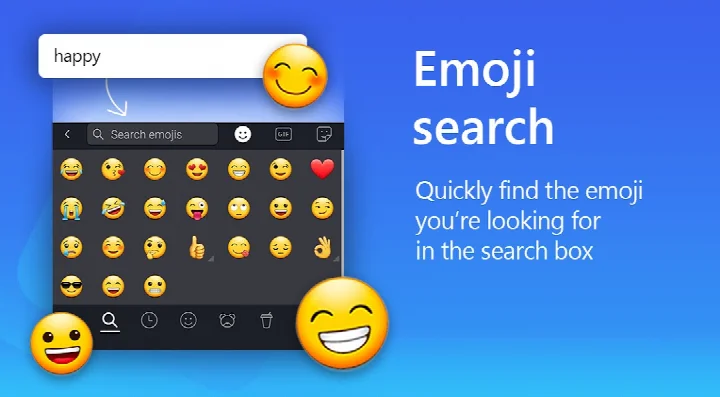 Microsoft SwiftKey AI Keyboard settings for adjusting keyboard size and layout