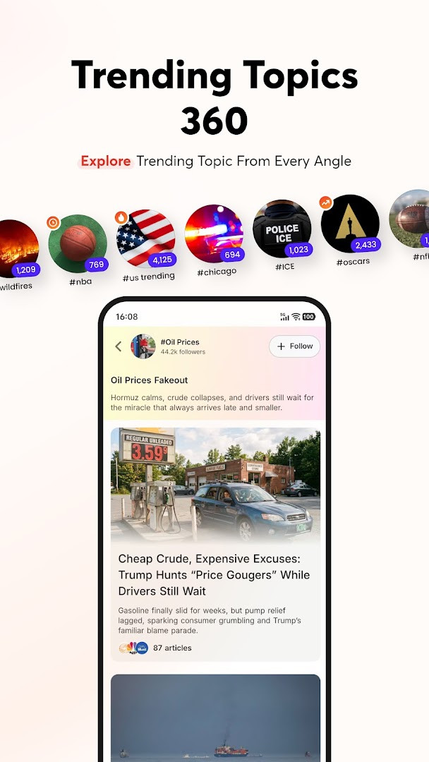 Highlight panel tracking elections, tournaments and weather events
