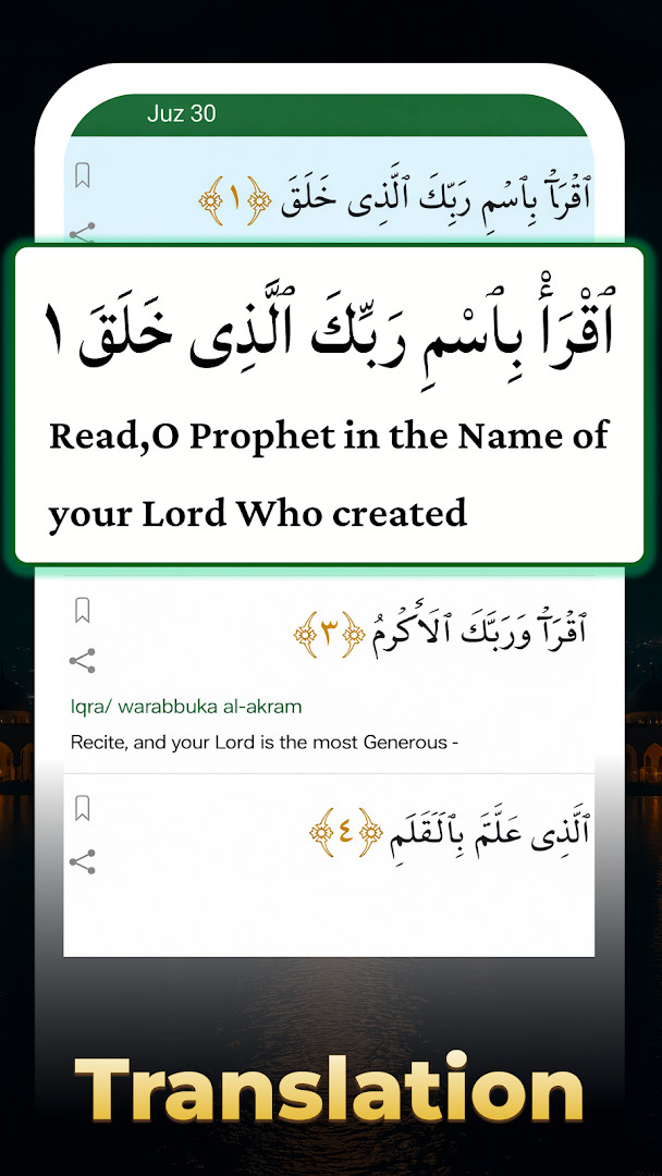 Salah timings screen listing daily prayer times based on device location