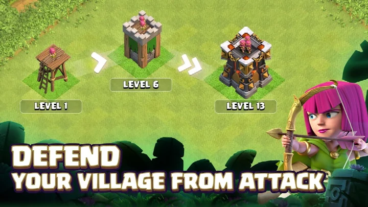 Clash of Clans Clan Wars map showing clan members and war bases