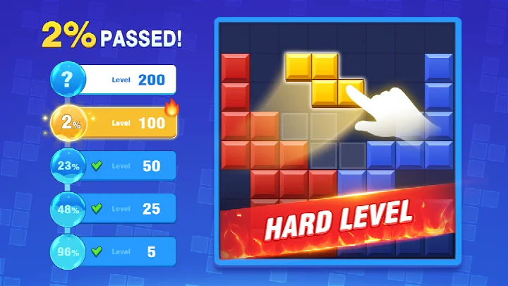 Block Blast! high score screen after a finished round