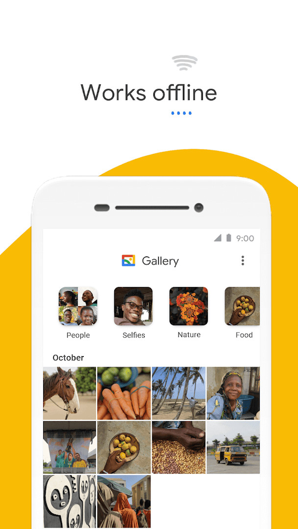 Gallery photo editor with one-tap auto-enhance tool applied to a picture