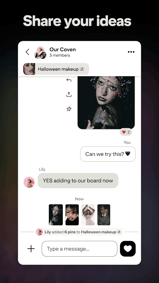 Pinterest save screen for adding a Pin to a board
