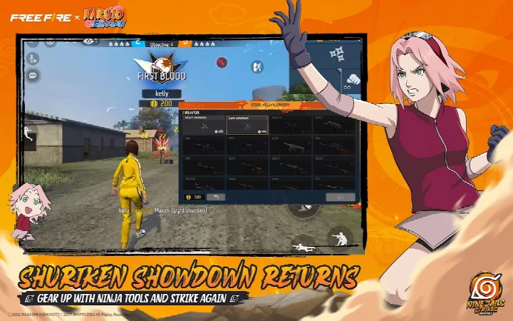 Ninjutsu Scroll pickup with Fireball Jutsu and Rasengan effects